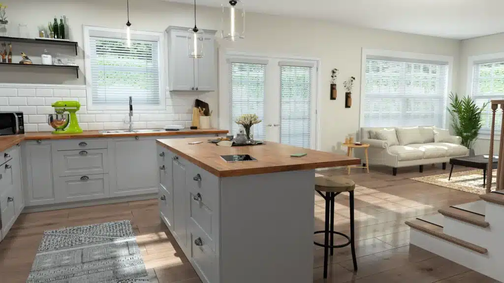 Wood Blinds Kitchen (3)